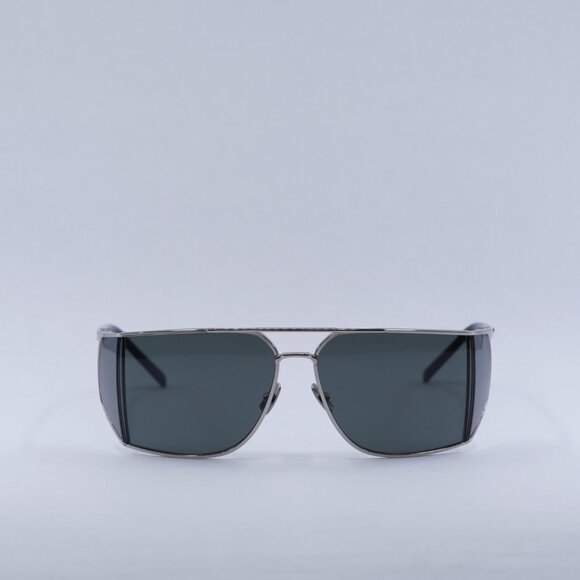 🕶️ New Saint Laurent SL750 002 Sunglasses - Silver Frame, Grey Frame - Picture 2 of 11